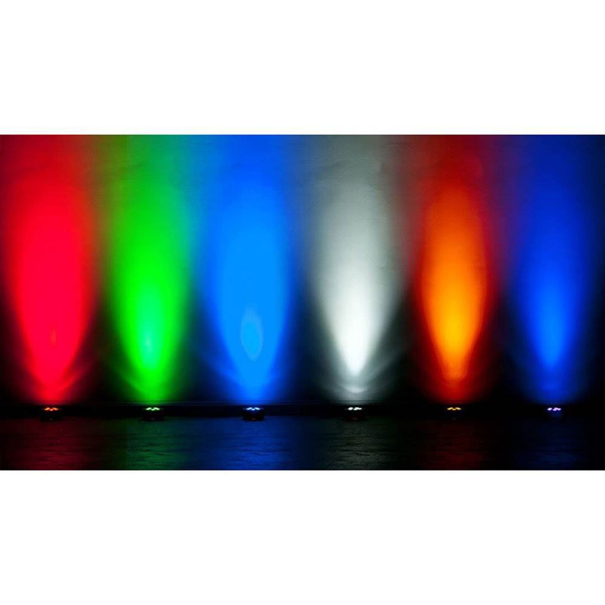 American DJ Mega Hex Par Low Profile LED RGBAW + UV Wash Effect Light (8 Pack)