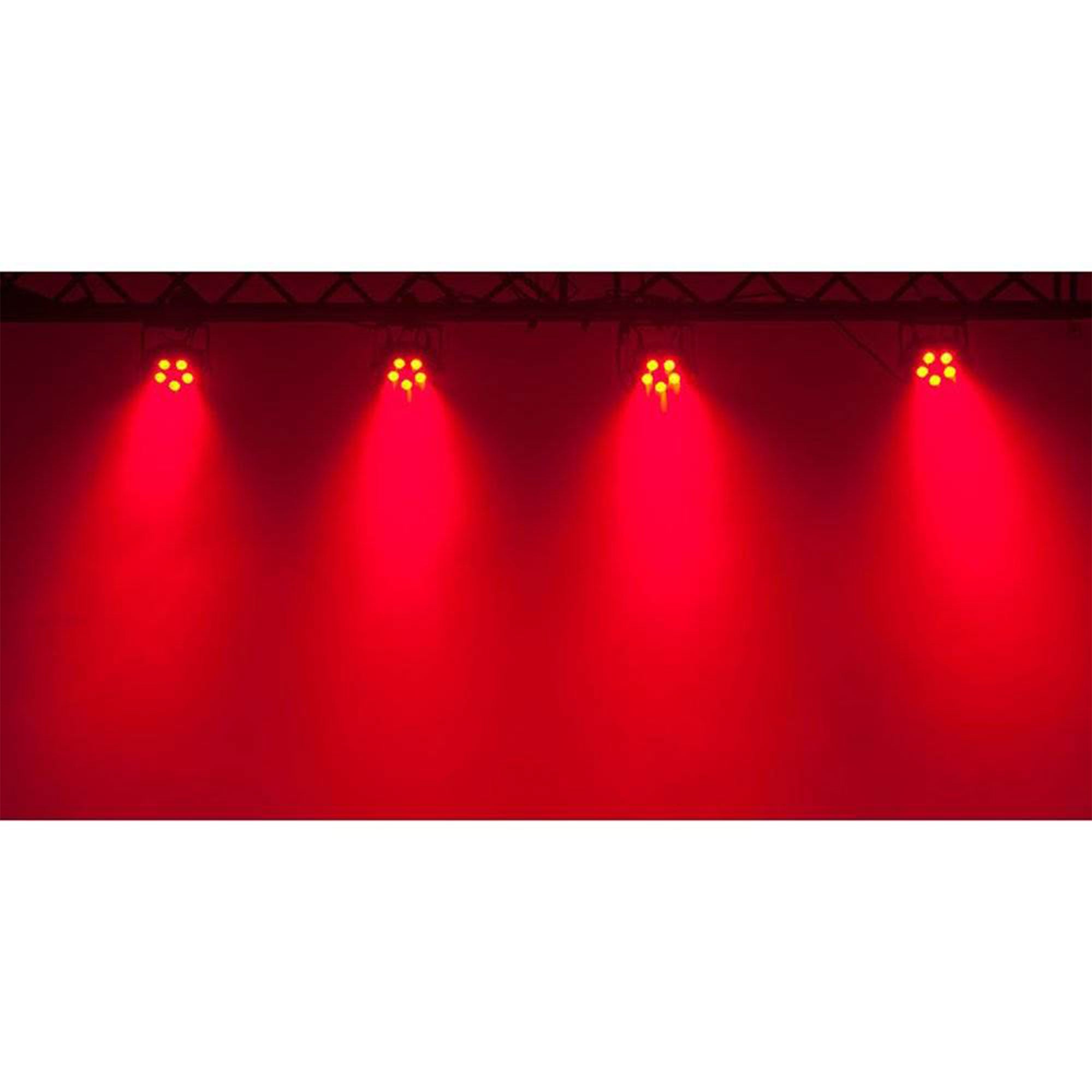 American DJ Mega Hex Par Low Profile LED RGBAW + UV Wash Effect Light (8 Pack) - VMInnovations