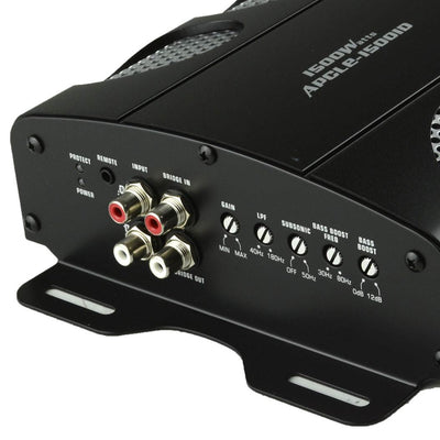 Audiopipe APCLE-15001D Class D 1500 Watt Monoblock Car Stereo Amplifier, Black
