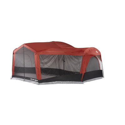 Tahoe Gear Carson 3 Season 14 Person Large Solar Shield Family Cabin Tent, Red