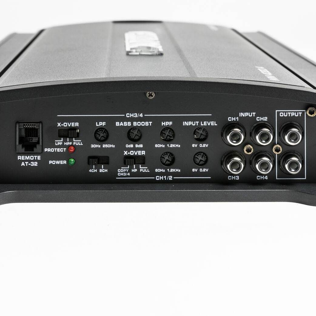 Autotek MM4020.4 4000W 4 Channel Car Audio Amp w/ Bullz Audio 1/0 Gauge Wire Kit