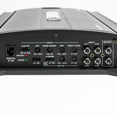 Autotek MM4020.4 4000W 4 Channel Car Audio Amp w/ Bullz Audio 1/0 Gauge Wire Kit
