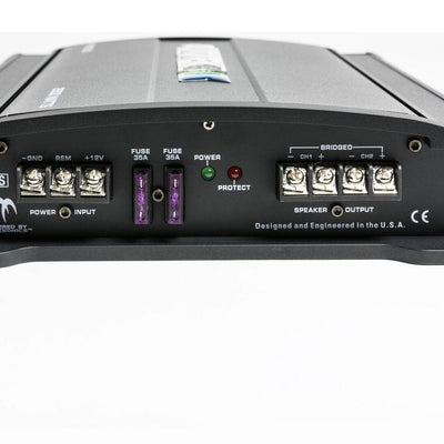Autotek MM2520.2 2500W 2 Channel Car Audio Amp w/ Bullz Audio 4 AWG Wire Kit