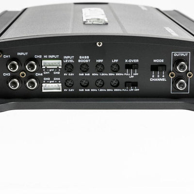Autotek MM2020.4 2000W 4 Channel Car Audio Amp w/ Bullz Audio 4 AWG Wire Kit