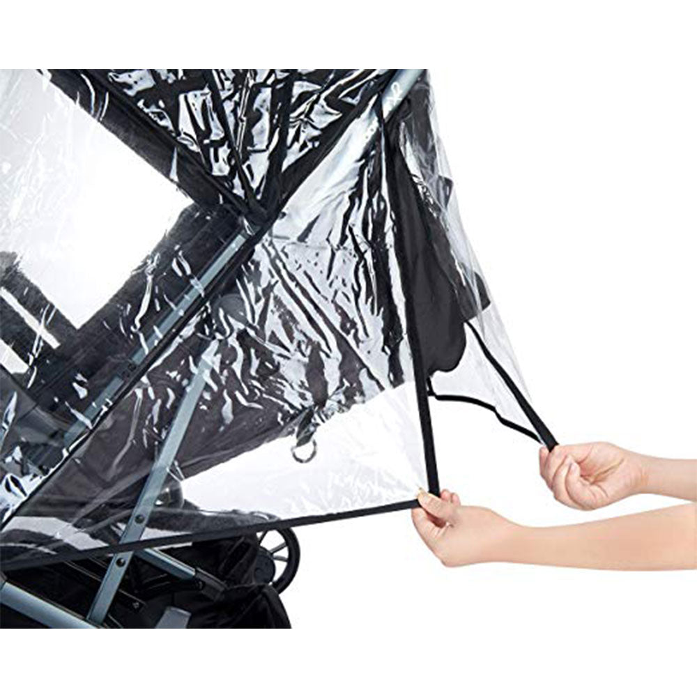 Joovy KooperX2 Ventilated Rain Cover for 2 Passenger Children's Stroller, Clear - VMInnovations