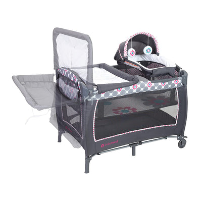 Baby Trend Lil Snooze Deluxe 2 Nursery Center with Changing Table, Daisy Dots - VMInnovations