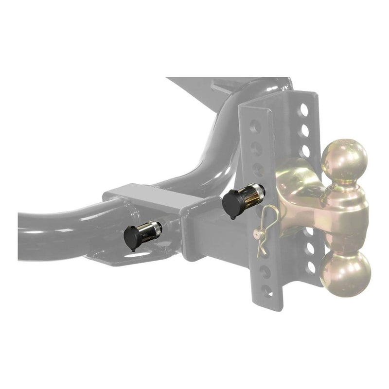 Curt 23556 Adjustable Channel Style Coupler Mount Pin Lock Trailer Hitch Set