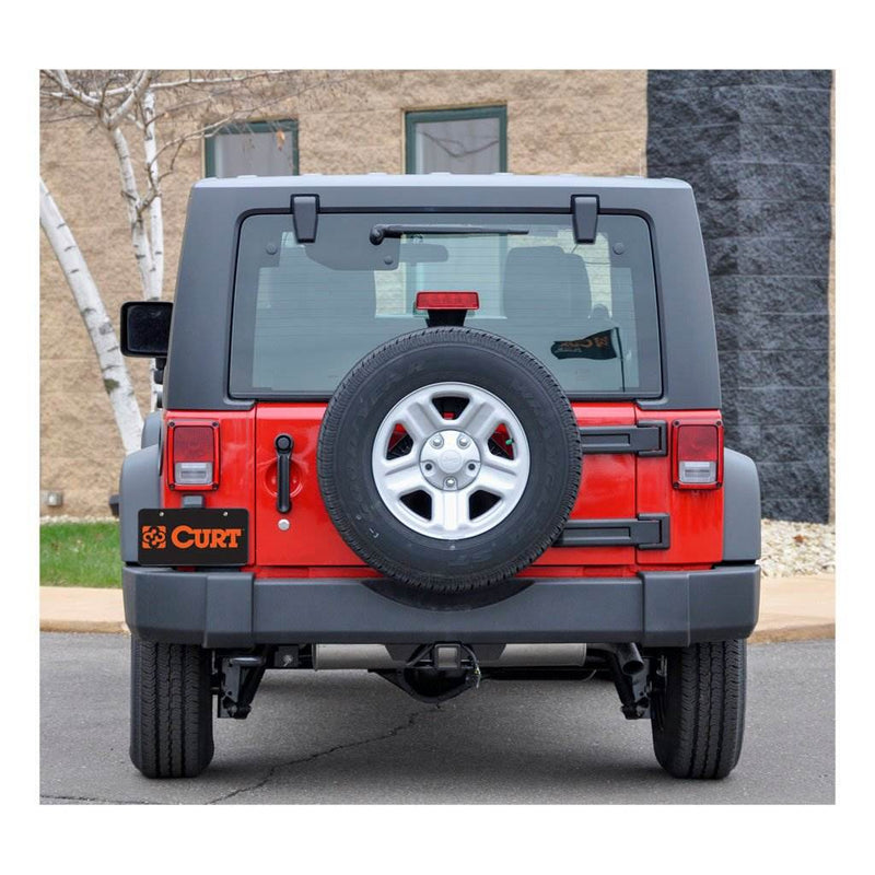 CURT 13432 Class III 2" Direct Mount 4000 LB Trailer Hitch for Jeep Wrangler