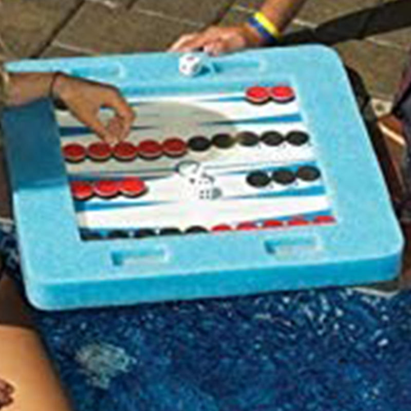 Swimline 91450 Pool Spa Floating Multi-Game Gameboard Chess Board Game (Used)