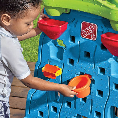Step2 Kids Fun Plastic Waterfall Discovery Double-Sided Wall Playset (Open Box) - VMInnovations