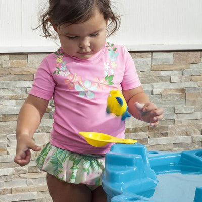 Step2 Big Bubble Blower Splash Kids Indoor and Outdoor Water Toy Play Table Set