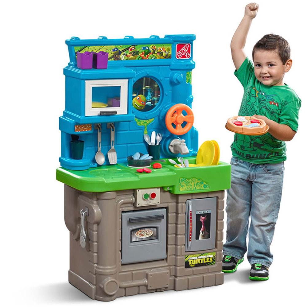 Step2 Teenage Mutant Ninja Turtles Kids Pizza Kitchen Cooking Set (Open Box)