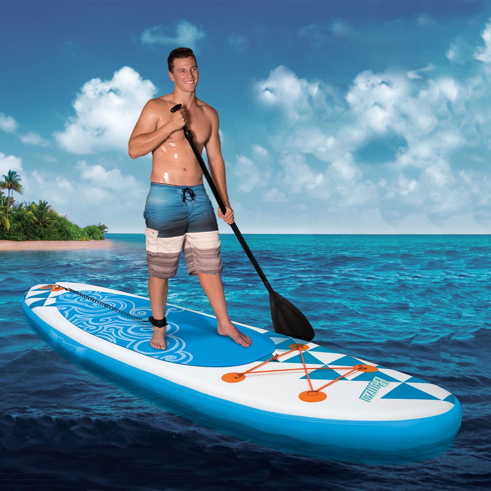 Banzai 10' Inflatable Stand Up Paddle Board w/ Paddle & Backpack (Open Box)