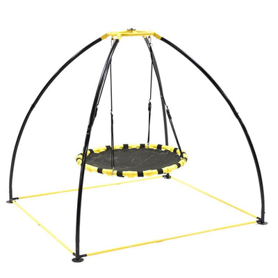 Jumpking JKBK-UFO Backyard 360 Degree Adjustable Height UFO Swing Set, Yellow