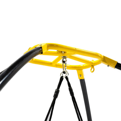 Jumpking Backyard 360 Degree Adjustable Height UFO Swing Set, Yellow (Defective)