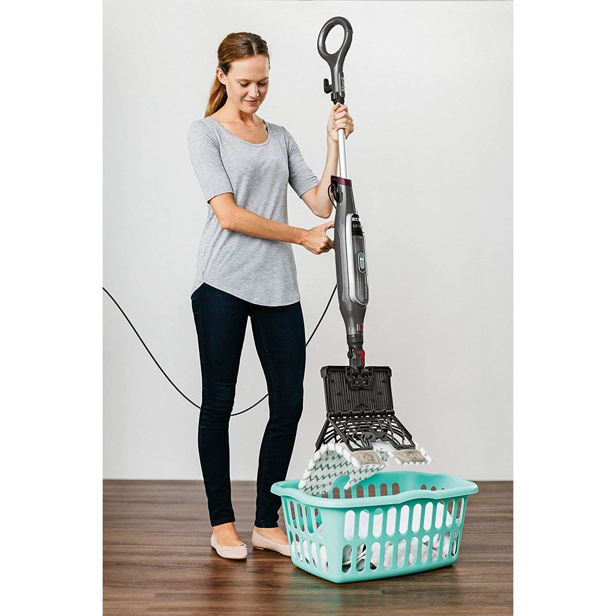 Shark Genius S5003 Pocket Mop Wood Floor Steamer Cleaning System (Open Box)