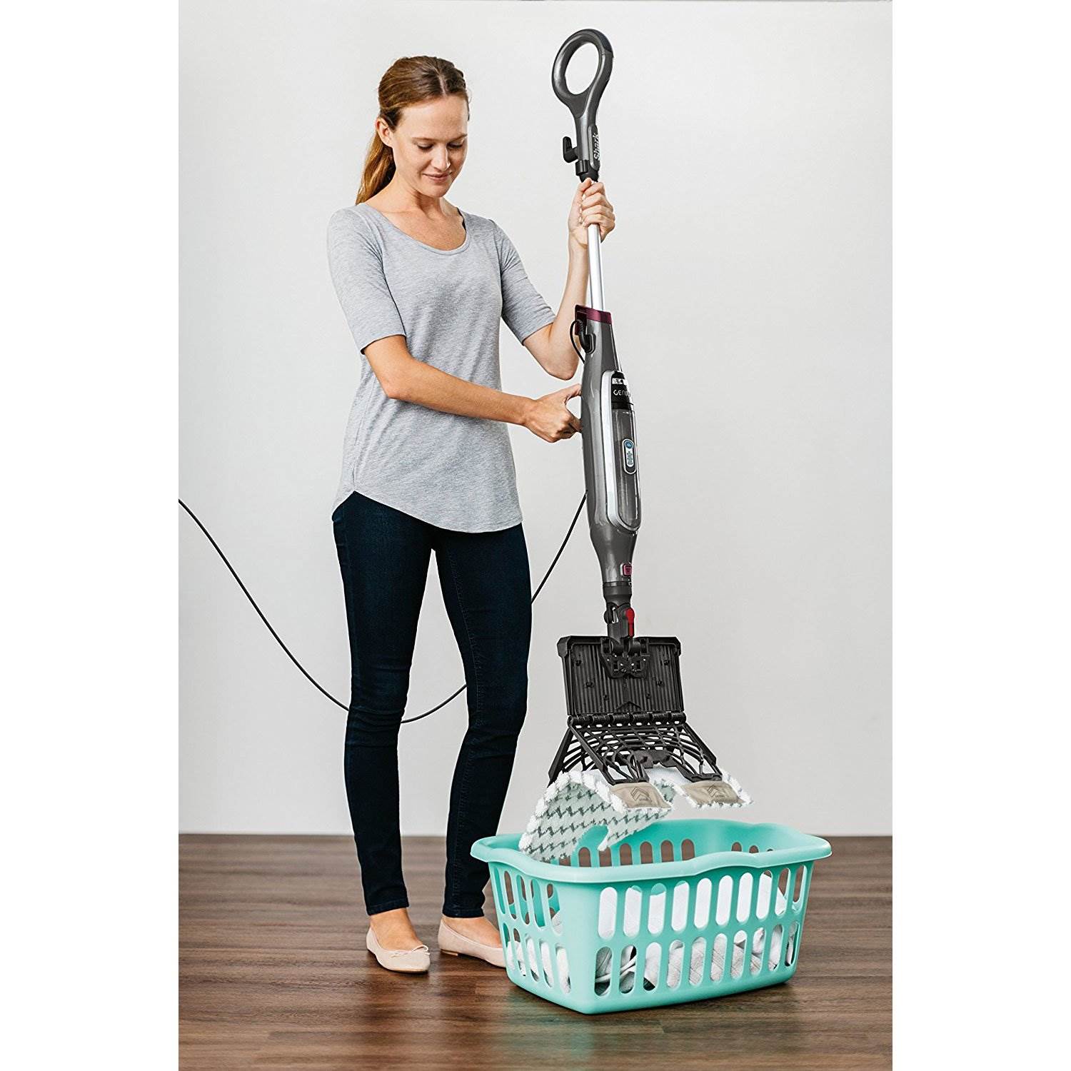 Shark Genius S5003 Pocket Mop Wood Floor Steamer Cleaning System (Used)