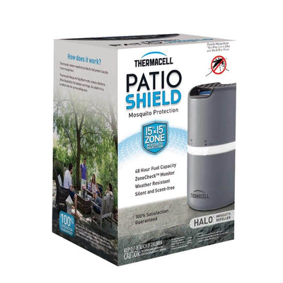 Thermacell Halo Outdoor Patio Shield 15' Zone Insect Mosquito Repeller, Gray
