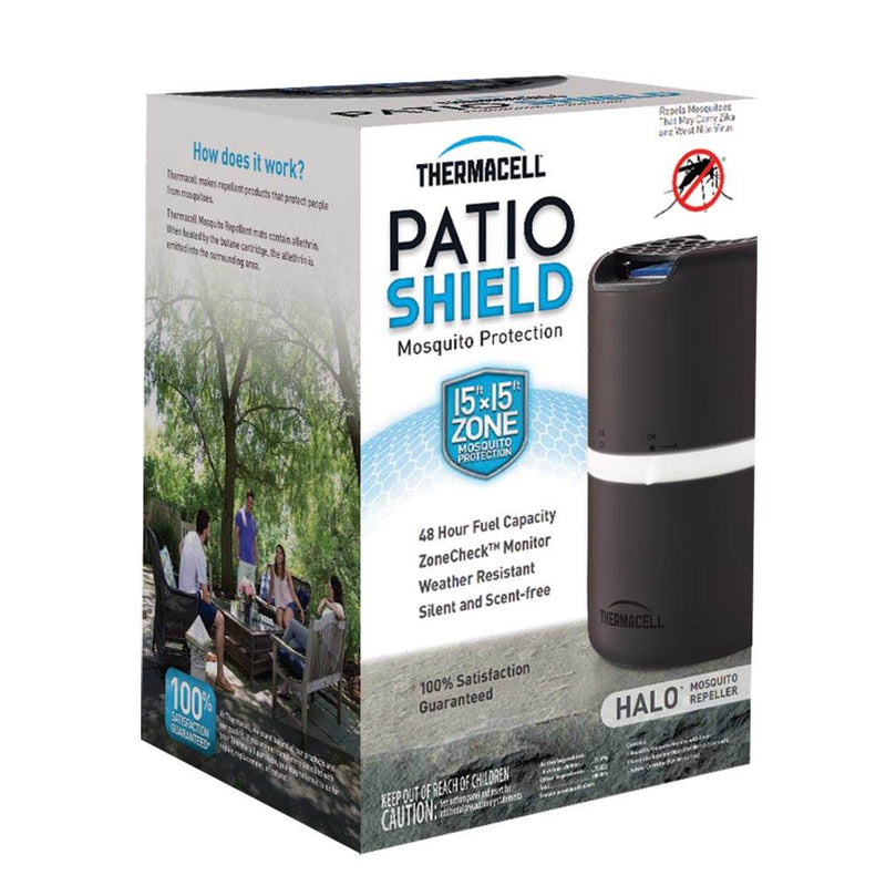 Thermacell Halo Outdoor Patio Shield Zone Insect Mosquito Repeller, Brown Black - VMInnovations
