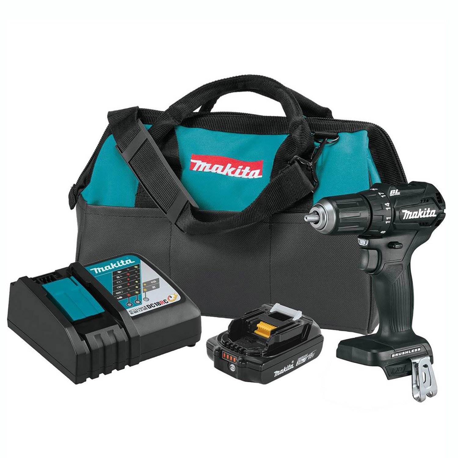Makita 18V LXT Cordless Impact Driver & Drill Combo Kit w/ Batteries (Open Box)