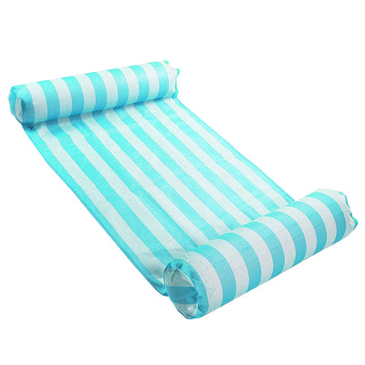 Magic Time International Inflatable Striped Hammock Pool Float, Teal (2 Pack)