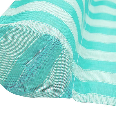 COMFY FLOATS Inflatable Striped Hammock Pool Float, Teal (Open Box)