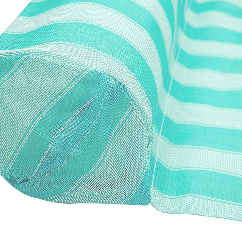 91613VM Inflatable Striped Hammock Pool Float, Teal (Used) - VMInnovations