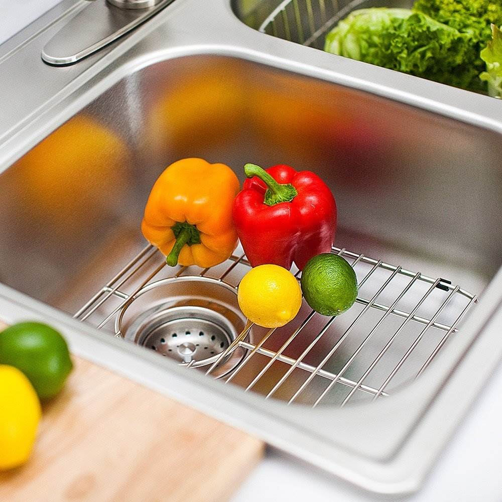 Franke Stainless Steel Universal Double Bowl Sink Grid w/ Rear Drain (Used)