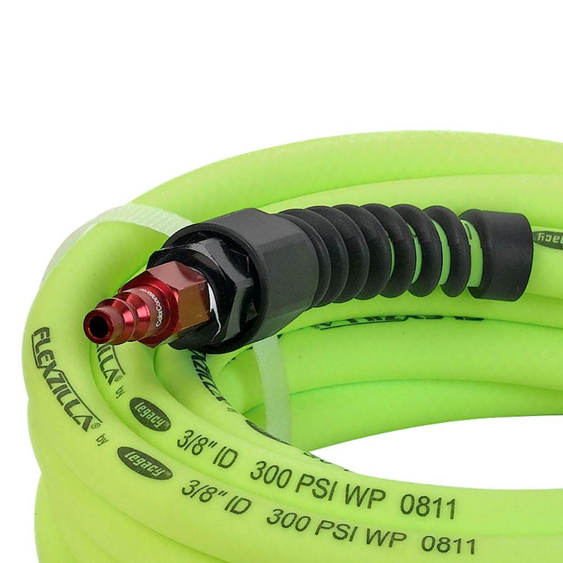 Flexzilla Pro Air Hose with ColorConnex Type D Coupler and Plug, 3/8 In x 25 Ft