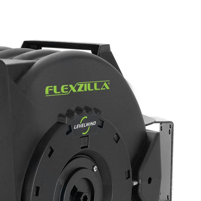 Flexzilla Heavy Duty Automatic Retractable Air Hose Reel with 3/8" x 75' Hose
