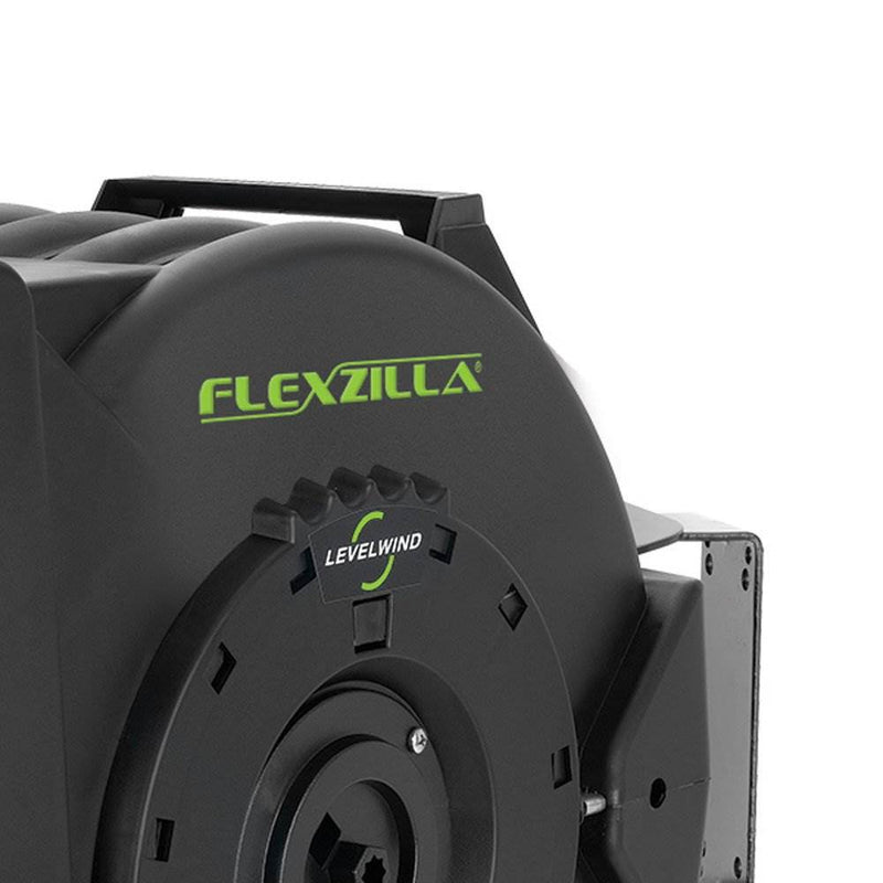 Flexzilla Heavy Duty Automatic Retractable Air Hose Reel with 3/8" x 75&