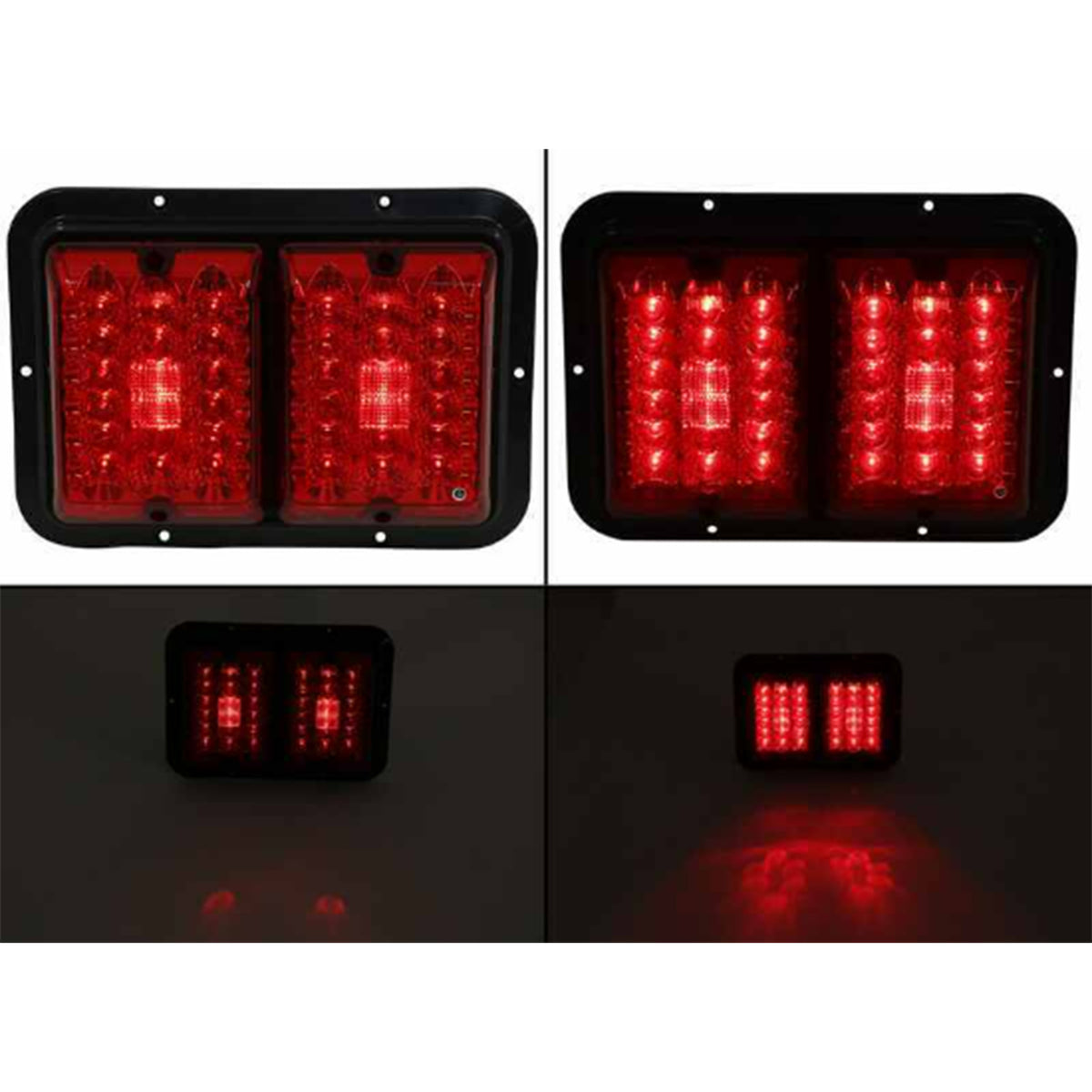 Bargman 47-84-610 Prewired LED Surface Mount Trailer Taillight, Red (For Parts)