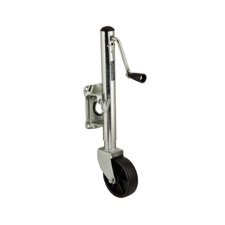 Fulton Bolt On 1200 Lb Capacity Marine Swivel Single Wheel Trailer Tongue Jack