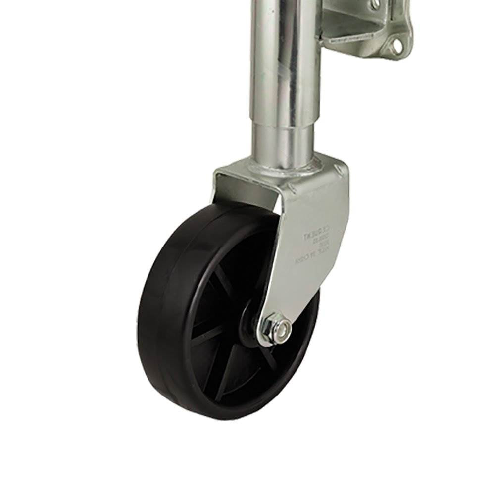 Fulton Bolt On 1200 Lb Capacity Marine Swivel Single Wheel Trailer Tongue Jack