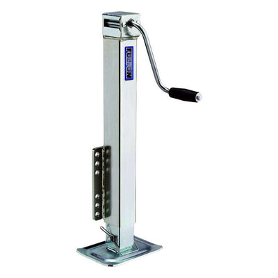 Bolt On 5000 Lb Square & Fixed Mount Trailer Tongue Jack w/ Drop Leg (Open Box) - VMInnovations