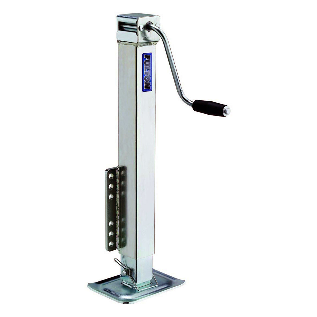 Fulton Bolt On 5000 Lb Square Tube & Fixed Mount Trailer Tongue Jack w/ Drop Leg - VMInnovations