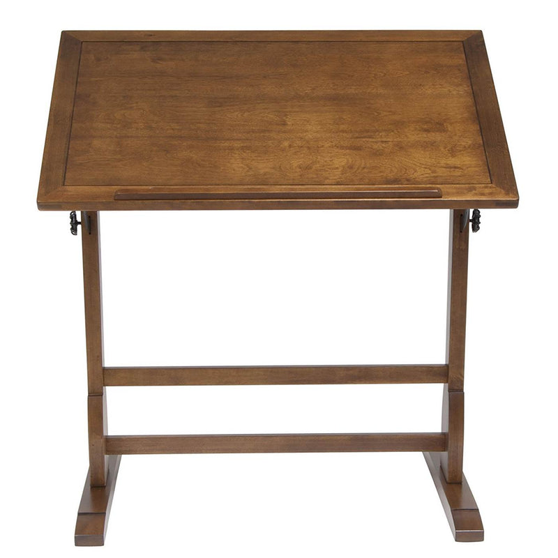 Studio Designs 36 x 24 Inch Vintage Drafting Writing Craft Table, Rustic Oak