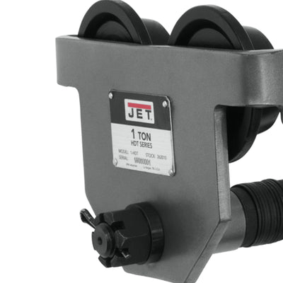 JET 1-HDT 1 Ton Steel Frame Manual Trolley with Bumper Guards and Spacer Washers - VMInnovations