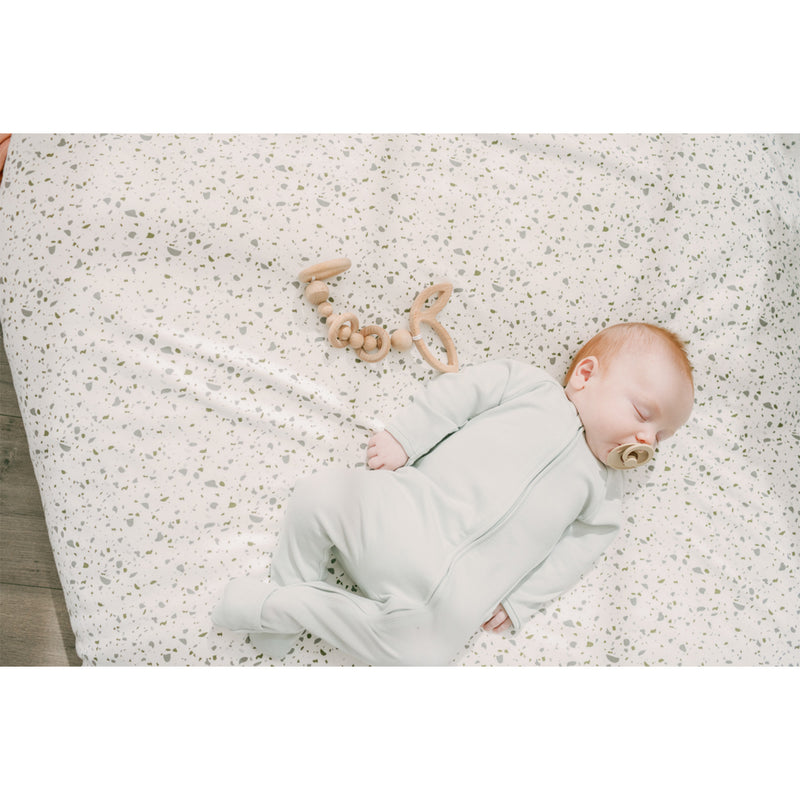 Goumikids Unisex Baby Footie Pajamas Organic Sleeper Clothes, 0-3M Succulent