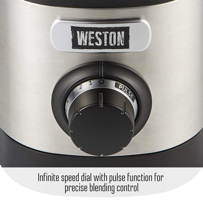Weston 32 Oz Dishwasher Safe Kitchen Blender & Blender Bible 500 Recipe Book