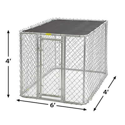 OMA- Midwest Homes for Pets Easy Assembly K9 Secure Steel Chain Link Portable Kennel