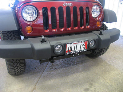 Blue Ox Base Plate Tow Kit w/Removable Arms for Jeep Wrangler, Black (Open Box)