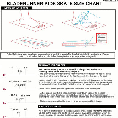 Rollerblade Bladerunner Phoenix Girls Adjustable Skates M White/Pink (Used)