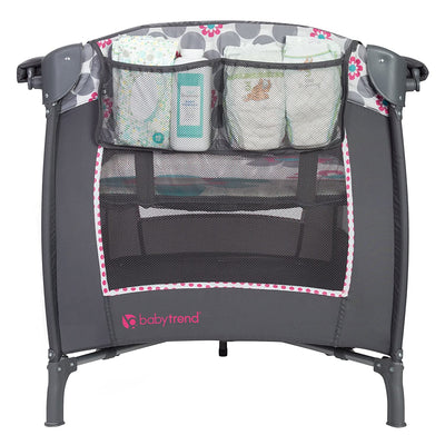 Baby Trend Lil Snooze Deluxe 2 Nursery Center with Changing Table, Daisy Dots - VMInnovations