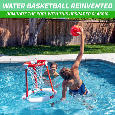 GoSports Splash Hoop 360 Floating Pool Game with Hoop 2 Balls & Pump (Open Box) - VMInnovations