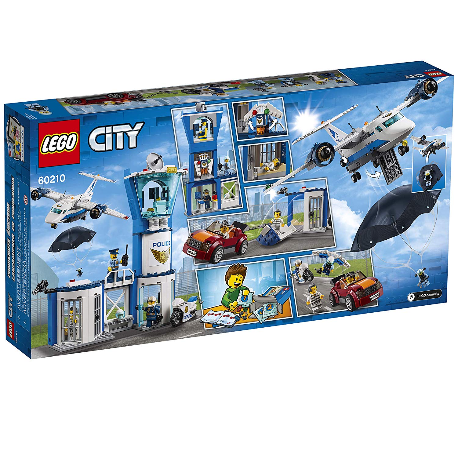 LEGO 60210 City 529 Piece Sky Police Air Base Building Kit for Kids Age 6 and Up