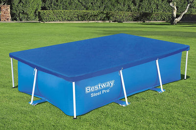 Bestway Flowclear Pro Rectangular Above Ground Swimming Pool Cover (Open Box)