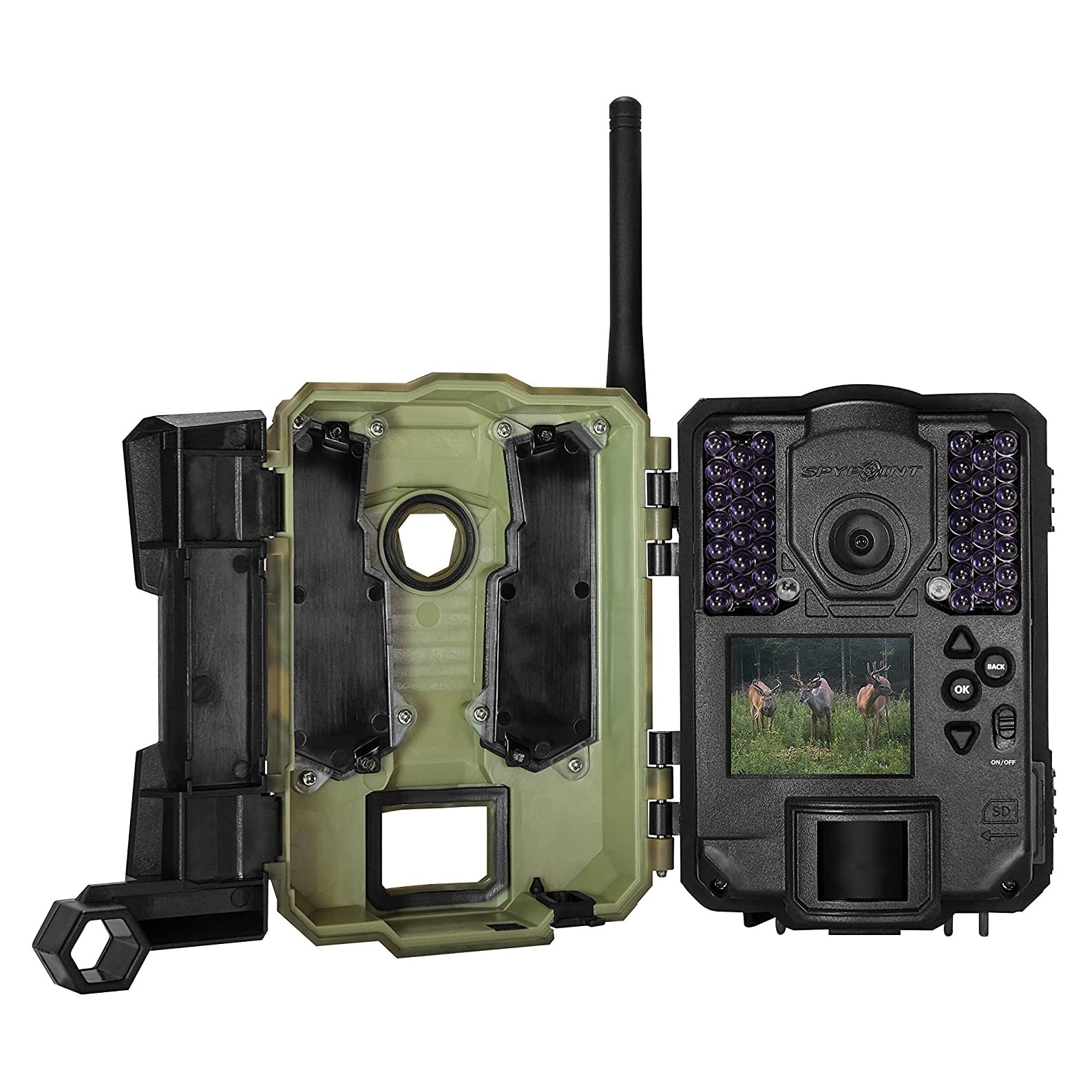SPYPOINT 12MP No Glow 4G LTE Cellular Video Hunting Game Trail Camera (Open Box)