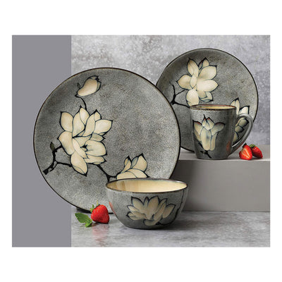 Gibson Elite 16 Piece Reactive Glaze Dinnerware Set Plates, Bowls, & Mugs (Used)