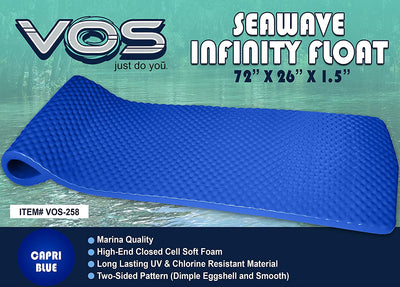 Vos 72" Chlorine Resistant Swimming Pool Float and Oasis Water Saddle Float Seat - VMInnovations